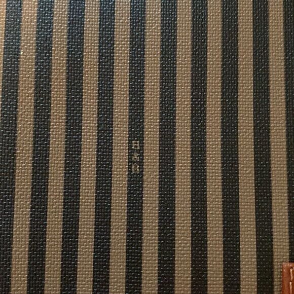 Boots and Bag Black and Tan Striped Leather Folio - Picture 5 of 6